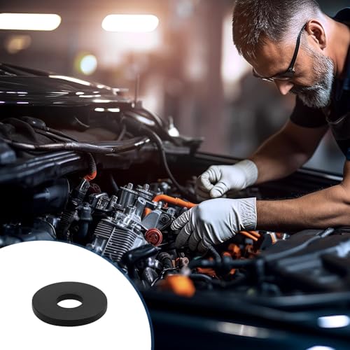 8 PCS Multi Purpose Rubber Spacer, 1-2/5" OD x 1/2" ID x 1/8" Thickness Rubber Washers for Screws, Anti Vibration Pads for Bolts, Car, Boat, Home (35 * 12 * 3mm) - size: 1-2/5" OD x 1/2" ID x 1/8" Thickness