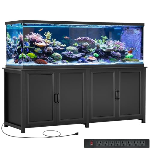 GDLF 180-200 Gallon Large Fish Tank Stand, Aquarium Stand with 72"*24" Tabletop Fits 125/150/180/200 Volumns Aquariums,2200LBS Capacity Heavy Duty - size: 180-200 Gallon