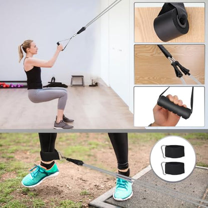 WIKDAY Resistance Bands with Handles for Exercise,beginners - color: 300LBS GRAY