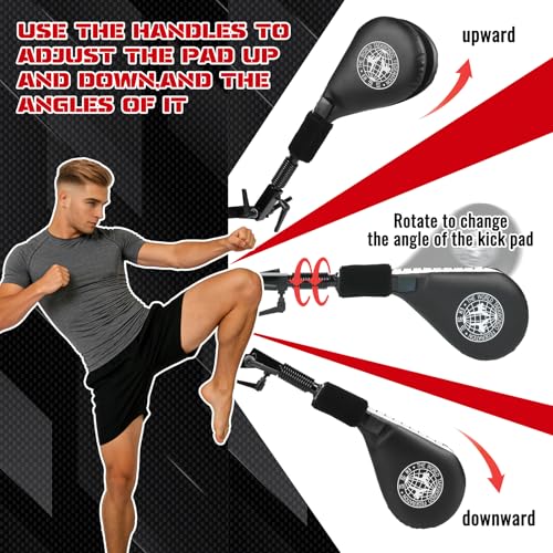 Hands-Free Taekwondo Kick Pads for Martial Arts Training for Tree or Pole
