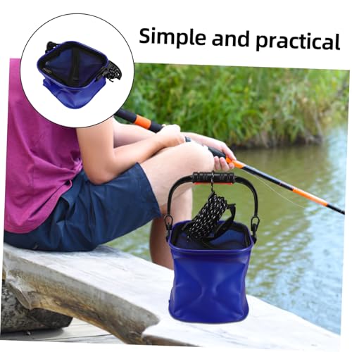 Mikikit Lightweight Eva Fishing Bucket Handle for Outdoor Camping Hiking and Live Fish Storage Portable Leak-resistant and Versatile Utility for Fishing and Travel