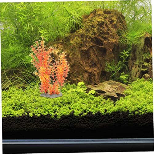 KESYOO Creative Artificial Plant Wear-Resistant Aquarium Grass for Fish Tank Decoration Realistic Desktop Tank Plant Herb