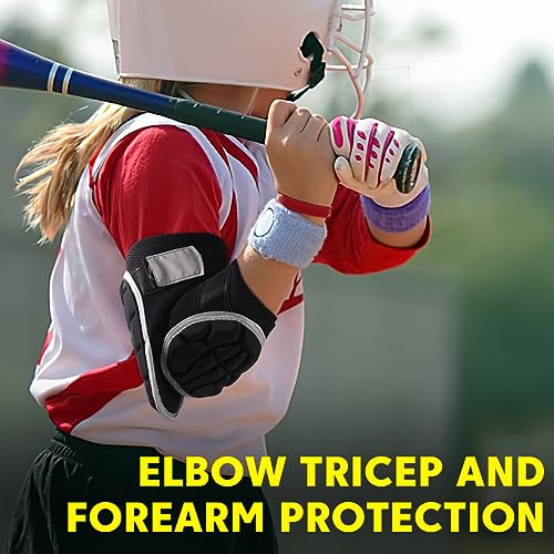 Batters Baseball Softball Elbow Guard Elbow Pad Forearm Guard ,Youth , Adult - size: Adult-S/M