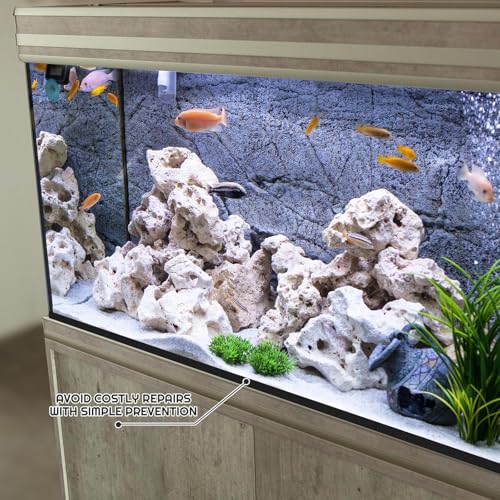 2 Pack 23.6 x 15 Inch Aquarium Fish Tank Leveling Pad, 5 mm Thick Foam Fish Tank Mat Non-Slip Neoprene Foam Shockproof Easy to Cut for Water Stable Floor Protection Black