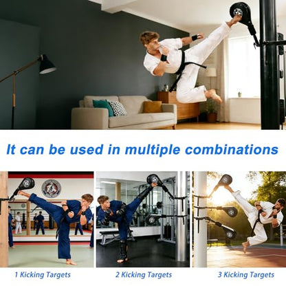 Taekwondo Kick Pads, Kicking Boxing Hands-Free Kicking Pads for Martial Arts with Mounting Bracket for Karate, Kickboxing & Martial Arts Training for Adults and Teens - style: 1 Kick Pad