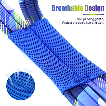 PET ARTIST Dog Weight Pulling Harness,Speed Training,Work Out Dog Sled Harness for Medium,Large Dogs,Blue,XL - size: XL:Neck 18"(46cm),Back:22.5-26.5"(58-68cm)