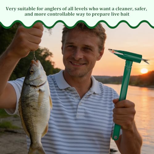 2Pcs Intelligent Live Bait Catcher Device, Quick and Precise Live Bait Holder Tool Cool Gadget for Fishing Angler Fishermen Beginner