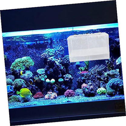 Generic Box Hatch Isolation Net Box Fish Tank Decor Pond Skimmer Net Kit Aquarium Water Hatching Fish Net Aquariums Incubator Feeder Aquarium Plants Tanks Cage Starter White Plastic