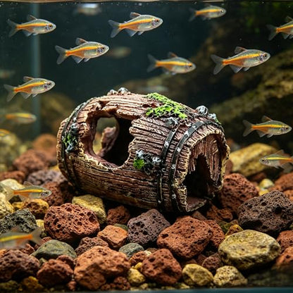 Resin Crafts for Aquarium, Glass Fish Tank Ornaments and Additions - color: Grey Fish Tank Castle Style 7