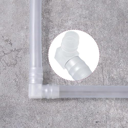 10Pcs 3/8 Inch Plastic 90 Degree Hose Barb Elbows, Transparent L Tube Connectors, 2 Way Equal Barbed Joint Adapters for Boat Aquarium Hose Fittings