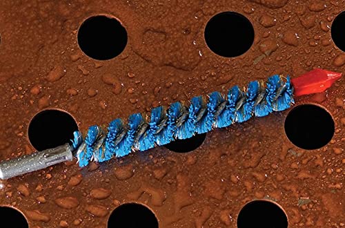 Goodway Blue Nylon Tube Cleaner Brush, 5/8 Inch Standard Threading Tube Cleaning Brush for HVAC Chiller Tubes, Straight, Ferrous & Non-Ferrous Tubes, Pack of 25 - size: 5/8", pack of 25