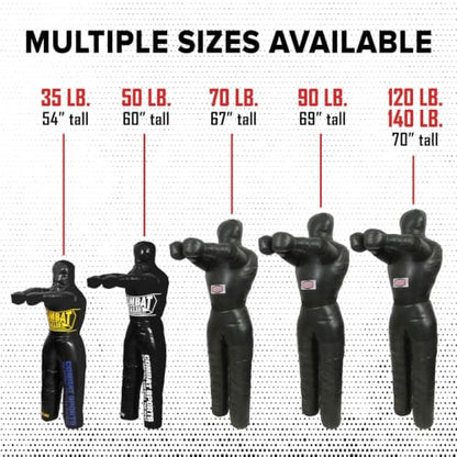 Combat Sports Legged Grappling Dummy – 35 to 140 lbs. Sizes - size: New, 70 lbs