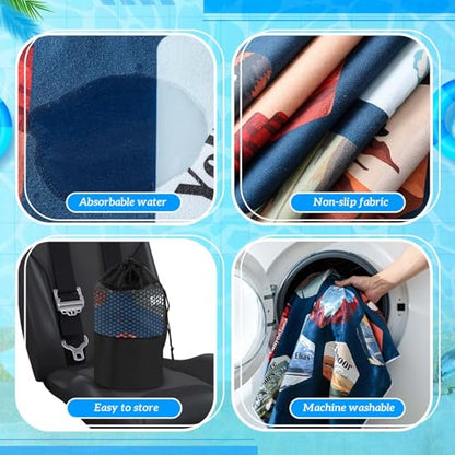 2 Pack Car Seat Towel Cover with Storage Bag, Multi National Parks 1 - style: Multi National Parks 1