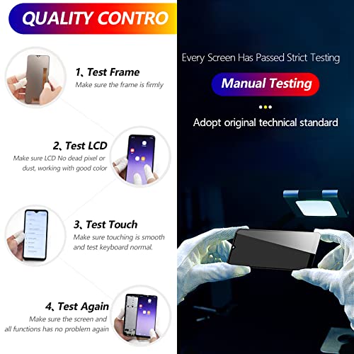 for Unihertz Tank 3/3 Pro Screen Replacement for Unihertz Tank 2 Pro LCD Display Touch Screen Digitizer Assembly Replacement with Tools(Black)