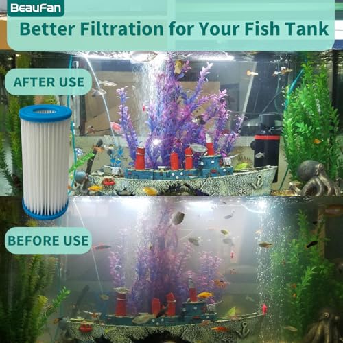 4 Pack Micron Cartridge Compatible with Marineland Magnum ML90770 Canister Filters & Polishing Internal Canister Filter ML90770, Compare to Part# PA0140 - size: 4 Pack Canister Filters