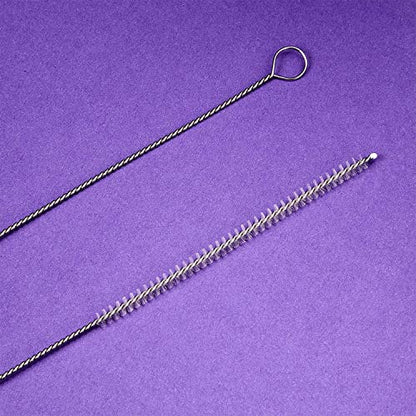 4 Pieces Feeding Tube Brushes, Long Pipe Cleaners Straw Cleaning Brushes, 32 Inches Long with Soft Nylon Bristles Head, Suitable for Cleaning Feeding Tubes - size: 1/6 Inch Diameter