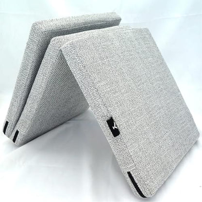 Four-Fold Folding Gymnastics Mat – 60x180cm, 5cm Thick Linen Fabric Exercise Mat, Non-Slip, Portable for Yoga, Dance, Martial Arts, Home Gym, and Tumbling - size: Gold-2