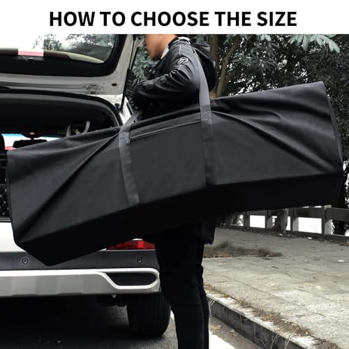 Urbanstand 46 inch Foldable Duffel Lock Zipper Travel Camp, Black 2Pack - color: Black, size: 46 Inch