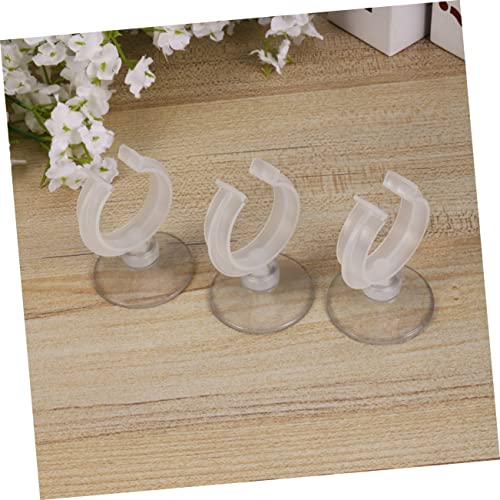 balacoo 6pcs Aquarium Fixed Clip Air Tubing Holder Airline Holder Taper Candles Acrylic Fish Tank Fish Tank Hose Clamp Candle Holder Cup Holder Water Holder Window Heater