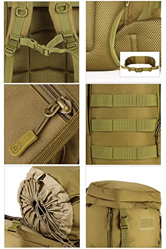 Hiking Backpack 70L Large 85L Tactical Backpack MOLLE Military Trekking Rucksack