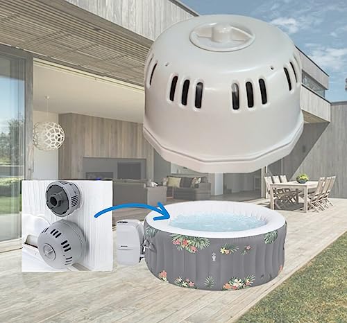 P6653 P05343 Hot Tub Filter Cartridge Holder Replacement, Fits Filter VI, Inflatable Spa Filter Housing Cover & Base Assembly, Compatible Replacement Parts, No Filter Included
