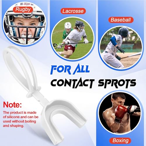 Copkim 50 Pcs Strapped Mouth Guard Bulk Not Boil - color: White, size: Youth
