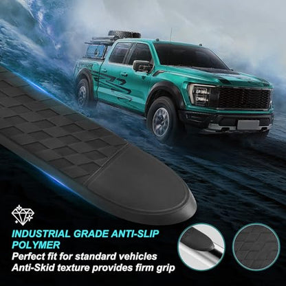 4" Nerf Bar Replacement Pads with 6 Holes, 24" X 4" Non-Slip Replacement Step Pad Compatible with Popular 4" Oval Tube Nerf Bars, 4 Pack. Easy Installation——Verify Tube Size & Hole Spacing! - size: xng-21