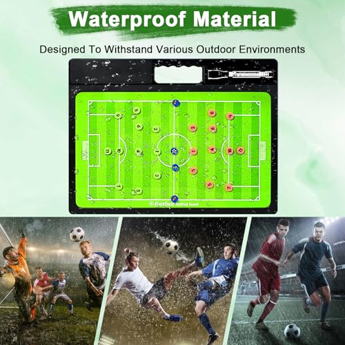 Soccer Coaching Board, Double-Sided Magnetic Tactics Clipboard