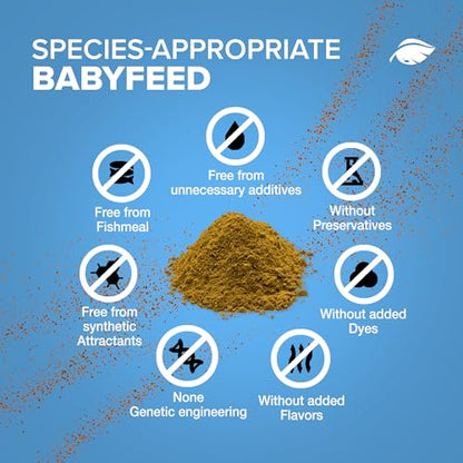 NatureHolic - Baby Shrimp Food, Breeding Food for Shrimp Babies, Made in Germany, Promotes Healthy Growth, Free from Fish Meal and Low-Quality Animal Meals