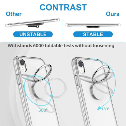 for Unihertz 8849 Tank 3 Pro Case with 360 Degree Rotation Finger Ring Kickstand, Black Shockproof Silicone Cover Ultra-Thin Soft TPU Bumper Phone Case for Unihertz 8849 Tank 3 Pro (6.79")