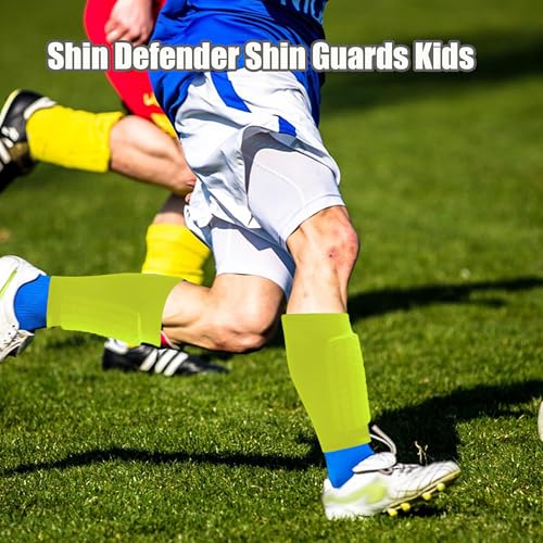 Soccer Shin Guards Pads for Youth Adult - color: Green, size: Medium