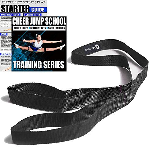 Cheer Kinetic Bands – Leg Strengthening Resistance Bands for Cheerleaders - style: Black Level 1