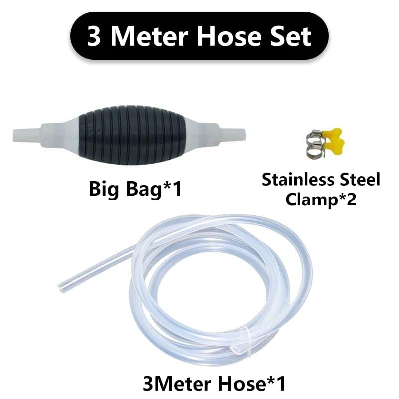 Multifunction Liquid Sucker Pump, 2024 New Manual Fuel Transfer Pump Portable Siphon Pump for Gas Gasoline Oil Fuel Petrol Diesel Fluid Water Fish Tank (9.8ft) - size: 9.8ft