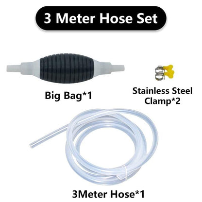 Multifunction Liquid Sucker Pump, 2024 New Manual Fuel Transfer Pump Portable Siphon Pump for Gas Gasoline Oil Fuel Petrol Diesel Fluid Water Fish Tank (9.8ft) - size: 9.8ft