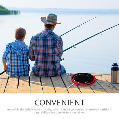 Cabilock Fishing Landing Net Nylon Mesh Foldable Portable Small Fish Guard Quick-Dry Nano Fabric for Outdoor Anglers and Freshwater Fishing Trips