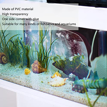 Aquarium Background PVC 3D Fish Tank Decoration, Self Adhesive Sticker with Realistic Pattern, Durable Non Background for Freshwater Saltwater Tanks (91 * 50CM) - size: 91*50CM