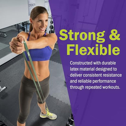 GoFit Resistance Band - color: Green, size: 30-50-Pound