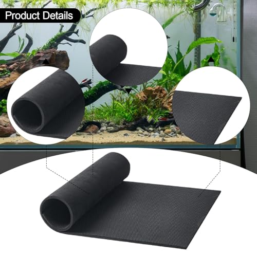 Aquarium Leveling Mat Non Slip Cushion EVA Vibrations Absorbing Tank Pad Desktop Protector Base Accessories Suitable for Fish Tank Setup Turtle, 120cmx50cm