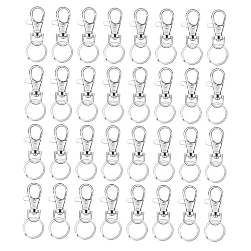 160pcs Metal Lobster Buckles Keychain Clips for DIY Crafting Suitable for Bags Key Rings and Accessories Multi-Purpose Swivel Clasp Set