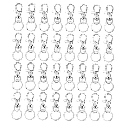 160pcs Metal Lobster Buckles Keychain Clips for DIY Crafting Suitable for Bags Key Rings and Accessories Multi-Purpose Swivel Clasp Set