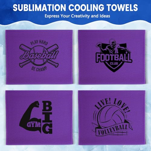 Hosuly 100 Pack Cooling Towels, 40"x12" - color: Purple