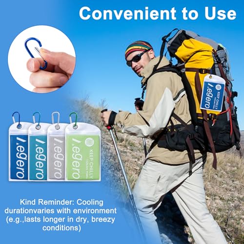 4Pack Cooling Towel 40"x12" Cooling Neck Wraps,Soft Breathable ChillyTowel | IceTowel, Microfiber Towels for Yoga, RunninGym, Camping, Fitness, Workout & More Activities - color: Deep Blue/Grey/Black/Red