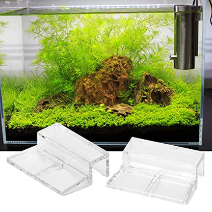 KIMISS 20Pcs Glass Cover Acrylic Clip Holder Support Clamp Accessory for Aquarium Fish 20Pcs Glass Cover (10mm) - size: 10mm