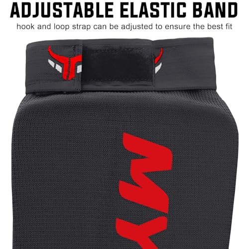 Mytra Fusion Shin Pads Instep Protector Kick Boxing Muay Thai Training Elasticated shin Guards - color: Black, size: Large-X-Large
