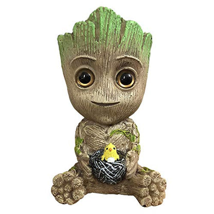 SLOCME Aquarium Groot Air Bubbler Decorations - Oxygen Pump Resin Crafts for Aquarium Fish Tank Decor,with Air Bubbler Stone for Aquarium