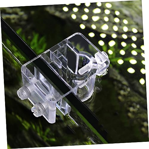 Kisangel Acrylic Fish Tank Water Holder Clamp Fixed Clip for Aquarium Hose Tube