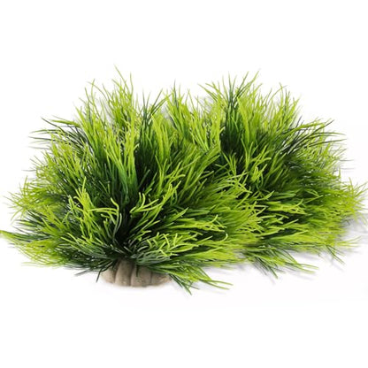 2pcs Aquarium Plants Decorations Artificial Fish Tank Plants Plastic Fish Tank Accessories Green Natural Style Aquarium Plants