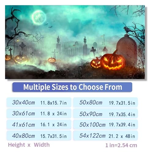 Aquarium Sticker Background Poster Halloween Fish Tank Decoration Self Adhesive Wallpaper Background(30x40cm) - size: 30x40cm
