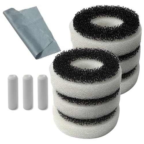 Compatible Replacement Set for Biorb Filter - Carbon Rings, Foam, Air Stone & Cleaner Pad (6 Foam Pieces, 3 air Stones, 1 pad)