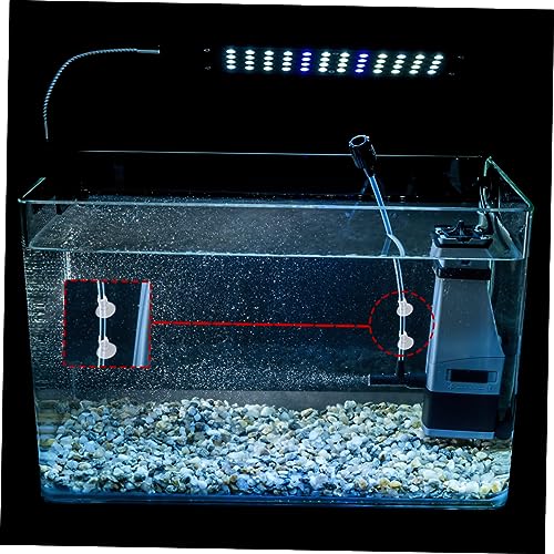 Happyyami 20pcs Aquarium Fish Tank Hose Oxygen Pump Pipe Brace Oxygen Supply Easy Installation Water Clip for Fish Tank Accessories